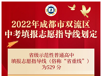 成都市双流区2022中考分数线（成都市双流区中考）