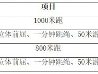 海南中考2022体育评分标准